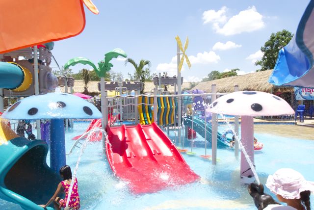 The newly opened water amusement park